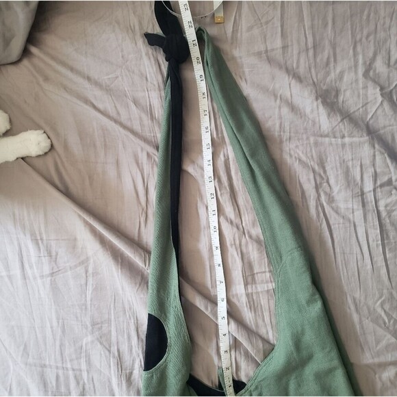 Handmade LINEN boho hobo bag reversible crossbody - Picture 11 of 12